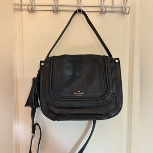 Kate Spade Black Crossbody Bag with Tassel